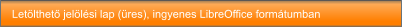Letölthető jelölési lap (üres), ingyenes LibreOffice formátumban