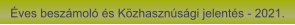Éves beszámoló és Közhasznúsági jelentés - 2021.