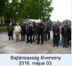 Bajtársiasság lőverseny  2016. május 03.