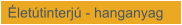 Életútinterjú - hanganyag