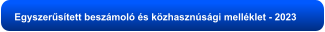 Egyszerűsített beszámoló és közhasznúsági melléklet - 2023